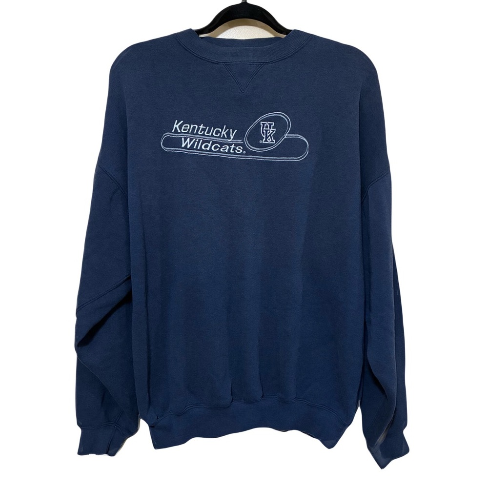 Vintage Kentucky Wildcats Crewneck Sweater Cadre Athletic Men L NCAA Long Sleeve